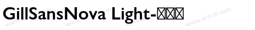 GillSansNova Light字体转换